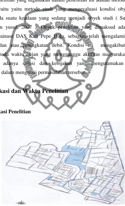 Gambar 3.1  Peta Situasi DAS Kali Pepe Hulu Kota Surakarta 