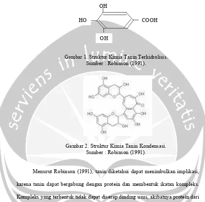 Gambar 1. Struktur Kimia Tanin Terhidrolisis.  
