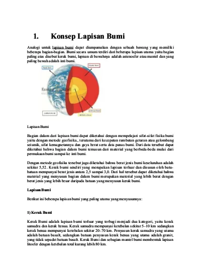 Struktur Bumi Dan Dinamikanya