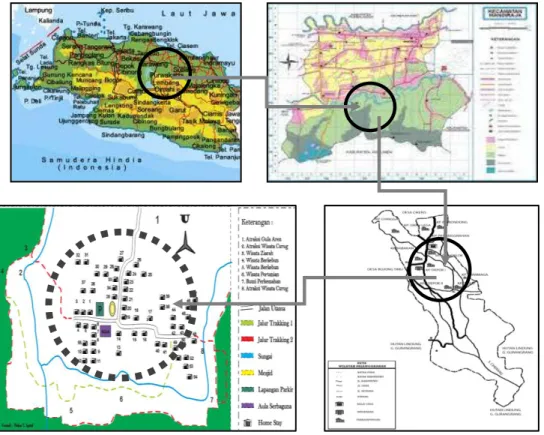 Gambar 5.1.: Peta Administrasi Lokasi Penelitian, Kampung Tajur Kahuripan  Sumber: www.geoggle.search.com 