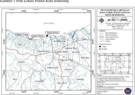 Gambar 2 Potensi Gabungan Daya Tarik Wisata Pantai Kota Semarang 