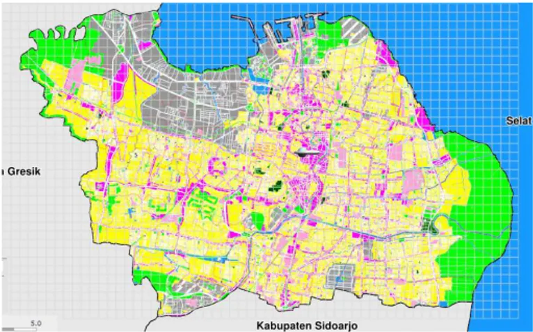 Gambar 1. Peta Kota Surabaya  2)  Data Mining 