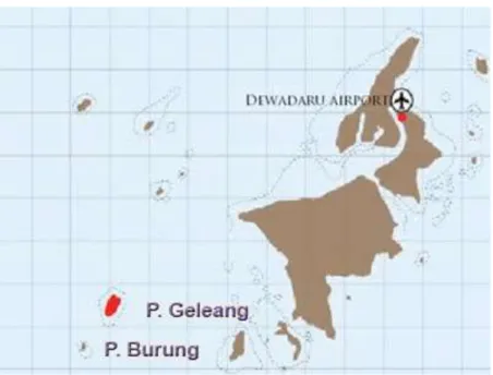 Gambar 1. Peta pulau Geleang 