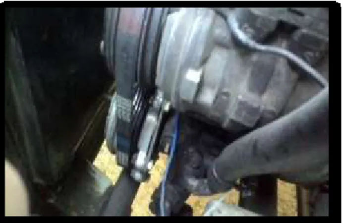 Gambar 6. Pompa power steering yang sudah dipasang  pada kendaraan 