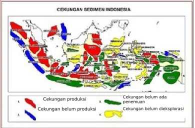 Gambar 2.a. Peta Cekungan Sedimen Indonesia