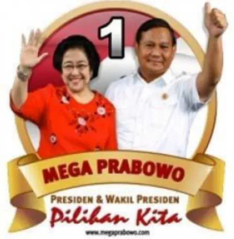 Gambar 1. Logo pasangan Mega-Prabowo