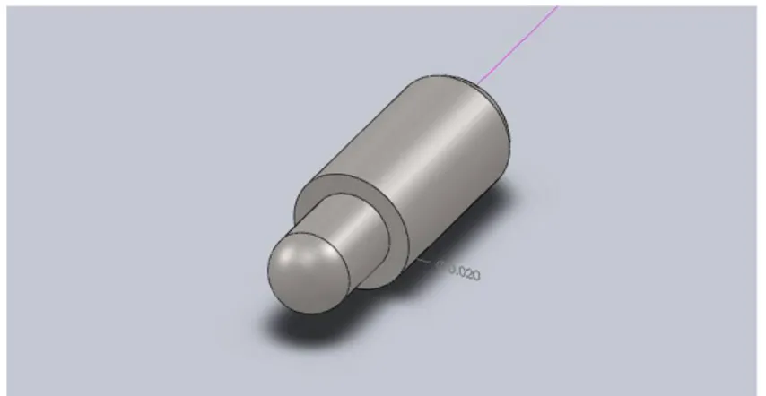 Gambar 11. Gambar Desain Rotor atau Nacelle dari Kincir Angin Sumbu  Horizontal dengan Tiga Sudu 