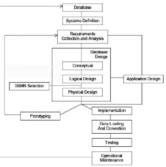 Gambar 2.1 Database Development Lifecycle Diagram 