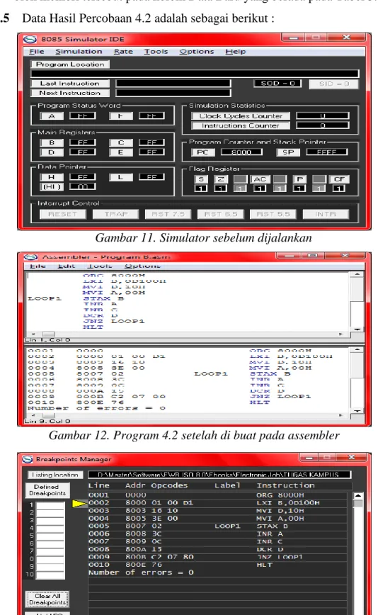 Gambar 11. Simulator sebelum dijalankan 