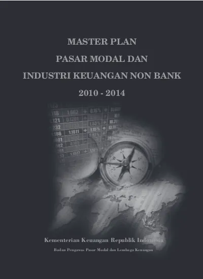 MASTER PLAN PASAR MODAL DAN INDUSTRI KEUANGAN NON BANK