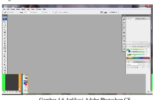 Gambar 4.6 Aplikasi Adobe Photoshop CS 