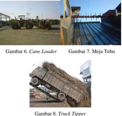 Gambar 6. Cane Loader         Gambar 7. Meja Tebu 
