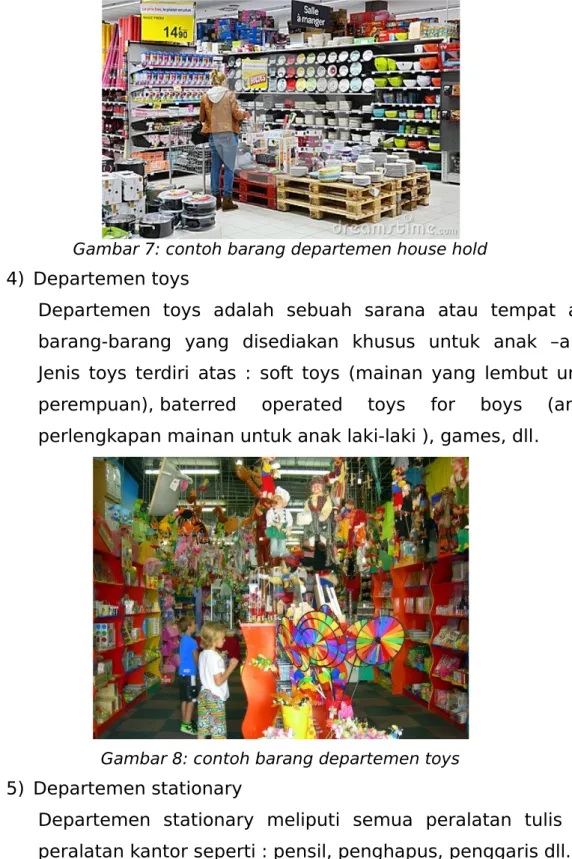 Gambar 8: contoh barang departemen toys 5) Departemen stationary 