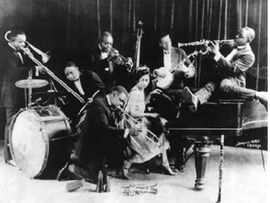 Gambar 1.1. Sebuah band jazz di New Orleans  Sumber: http://dogpossum.org/2010/08/new-orleans-jazz