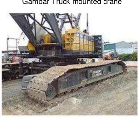 Gambar Truck mounted crane 