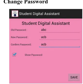 Figure 13. Change Password 