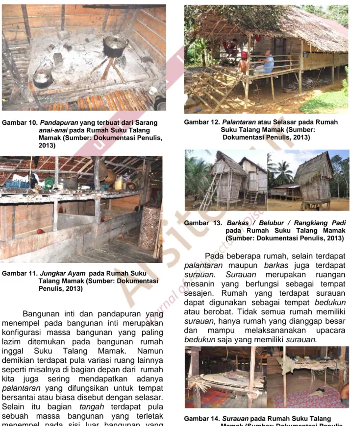 Gambar 10. Pandapuran yang terbuat dari Sarang                       anai-anai pada Rumah Suku Talang                          Mamak (Sumber: Dokumentasi Penulis,                       2013) 