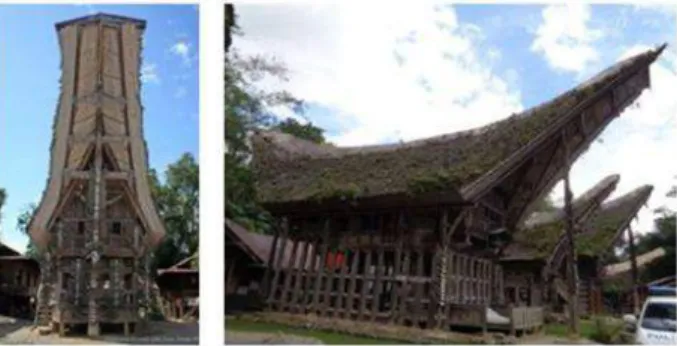 Gambar	1.	Rumah	Tongkonan	(Penulis,	2016)	 	