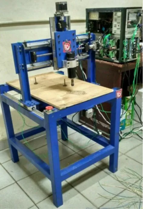 Gambar 13. Hasil Pembuatan dan Perakitan Mesin  CNC Router 3-axis 