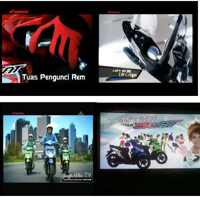 Gambar 1.1 Cuplikan Iklan Televisi Honda Beat 
