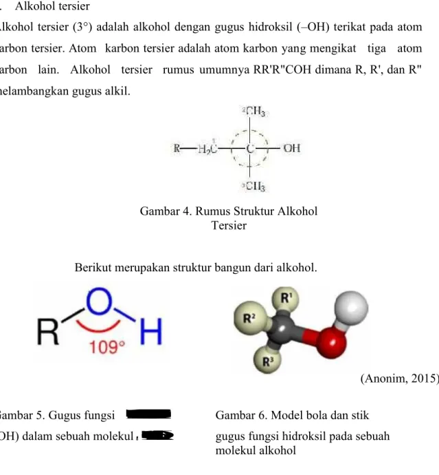 Gambar 3. Rumus Struktur Alkohol Sekunder