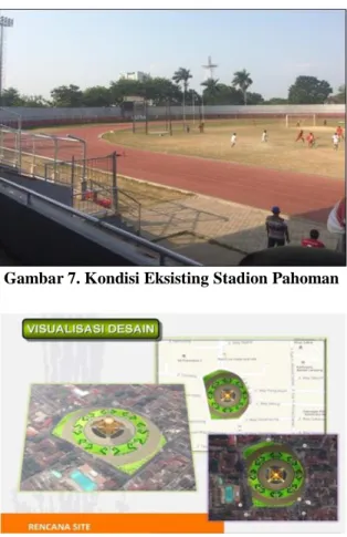 Gambar 7. Kondisi Eksisting Stadion Pahoman