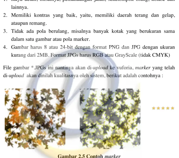 Gambar 2.5 Contoh marker 