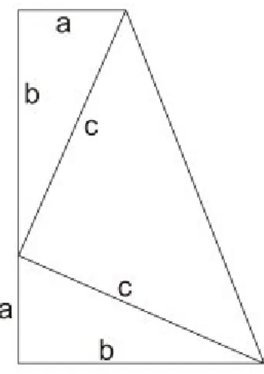 Gambar tersebut adalah gambar sebuah trapesium yang dibentuk dari 3 segitiga. Luas trapesium tersebut adalah  