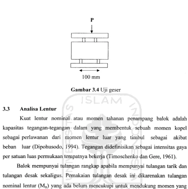 Gambar 3.4 Uji geser