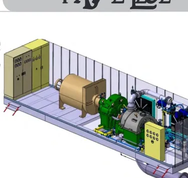 Gambar 1. Mobile Power Generation dengan teknologi back pressure turbine