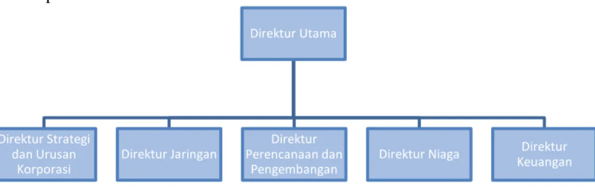 Gambar II.1 Struktur Organisasi PT. Pasifik Satelit Nusantara 