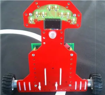 Gambar 4. Penempatan sensor garis pada robot