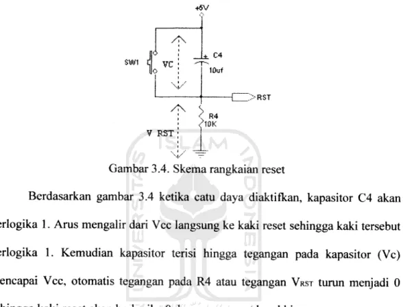 Gambar 3.4. Skema rangkaian reset