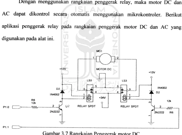 Gambar 3.7 Rangkaian Penggerak motor DC