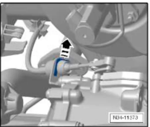 Gambar 5. Kabel Kopling  (Sumber : Database Manual book  VW Golf) 