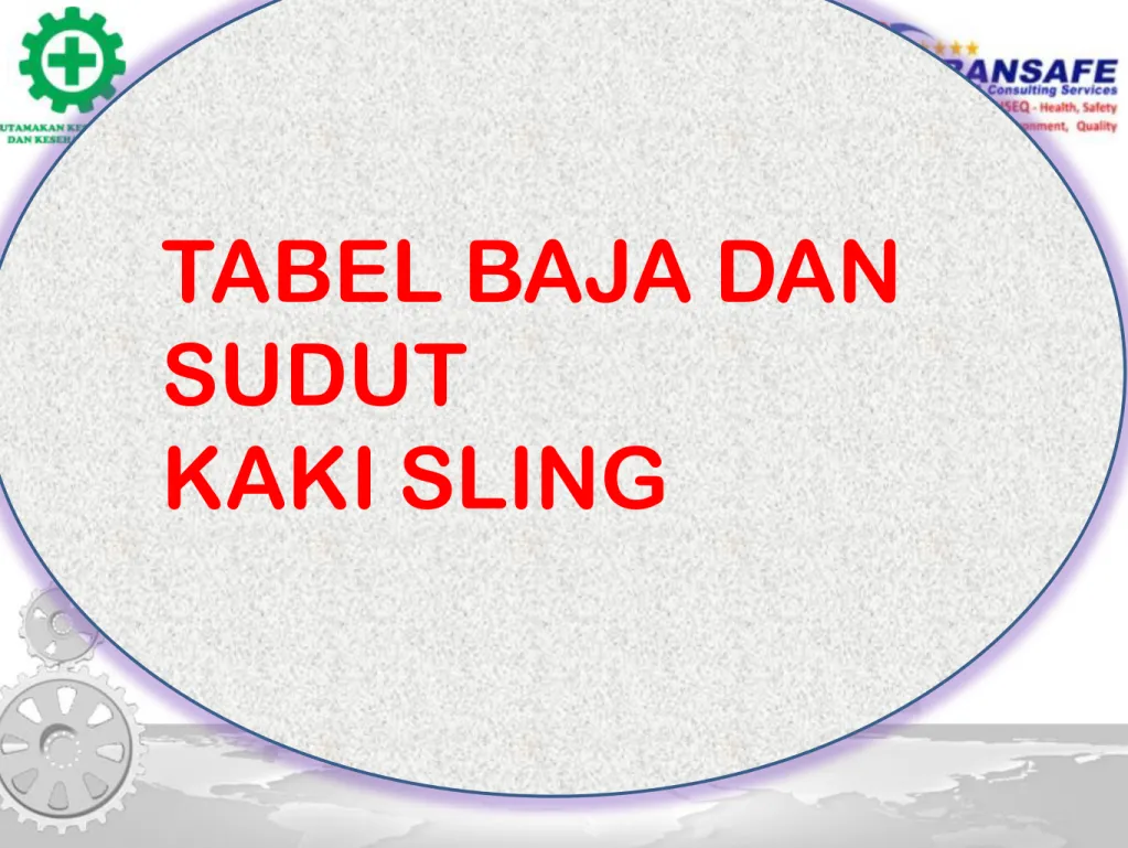 TABEL BAJA DAN  SUDUT  