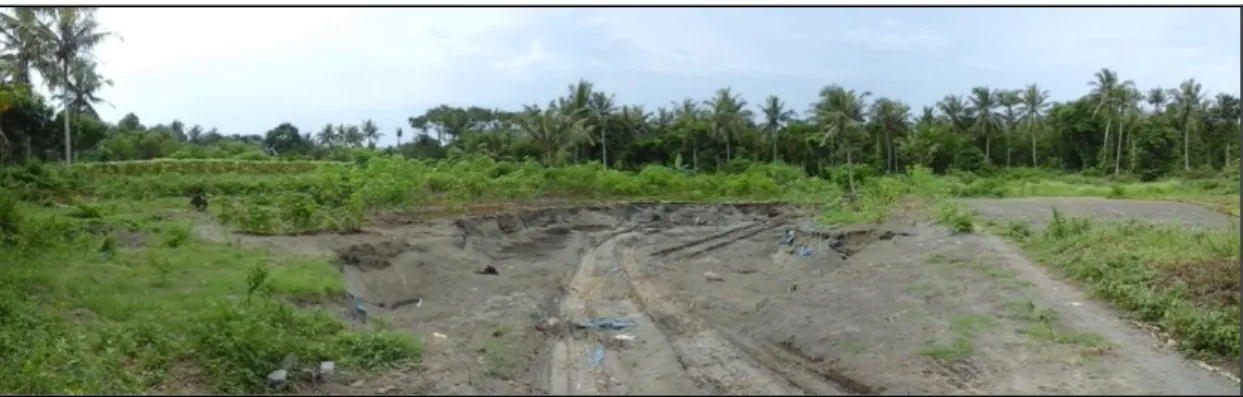 Gambar 6. Lokasi Penambangan Pasir yang Masih Aktif di Kecamatan Srandakan  Sumber: Maulana, 2016 
