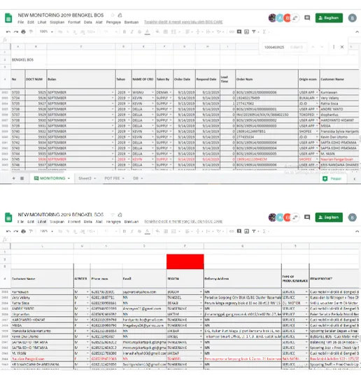 Gambar III.4 Tampilan Form Monitoring Online  Sumber: Data diolah Praktikan (2019) 