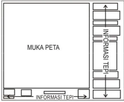 Gambar 1.1. Bagian-bagian Peta Rupabumi Indonesia 