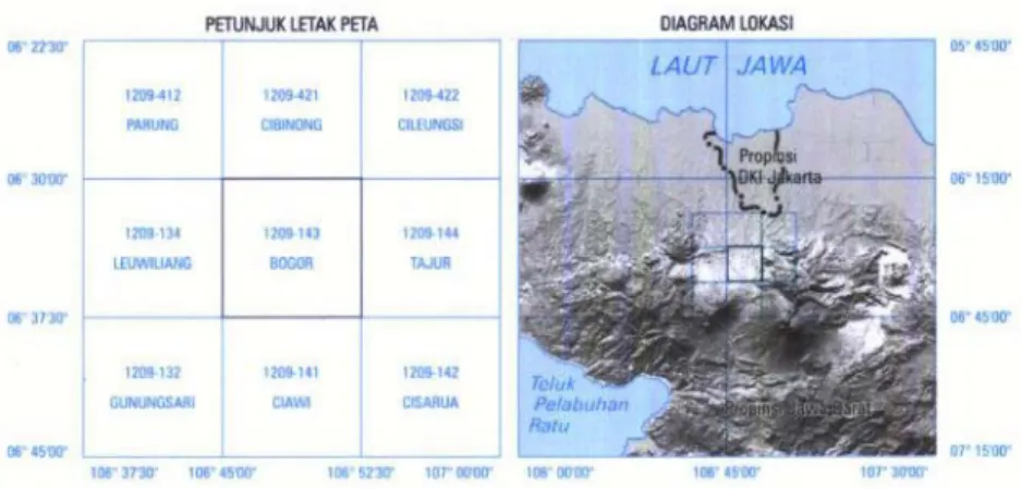 Gambar 2.3. Petunjuk letak peta dan diagram lokasi  2.3. Informasi Sistem Referensi 