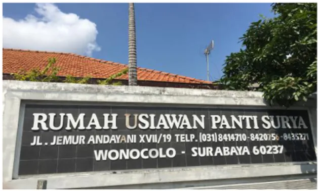 Gambar 4.2. Rumah Usiawan Panti Surya Surabaya  Sumber : Dokumentasi Peneliti 