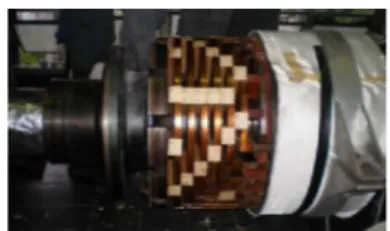 Gambar 5. Sistem isolasi pada lilitan rotor generator