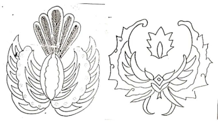 Gambar 4. Ornamen garuda  5)  Ornamen Burung 