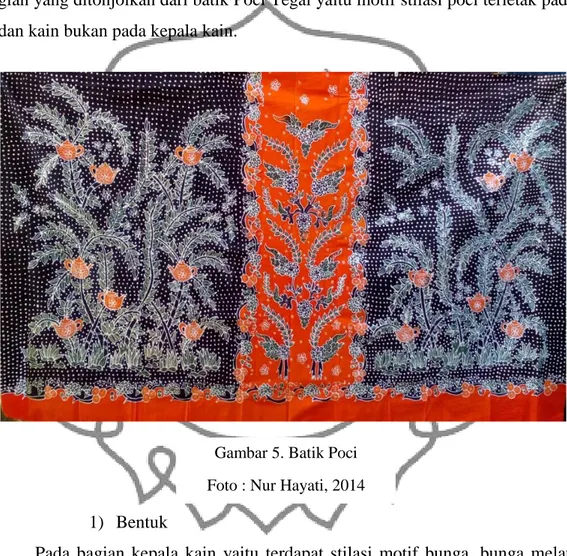 Gambar 5. Batik Poci  Foto : Nur Hayati, 2014 
