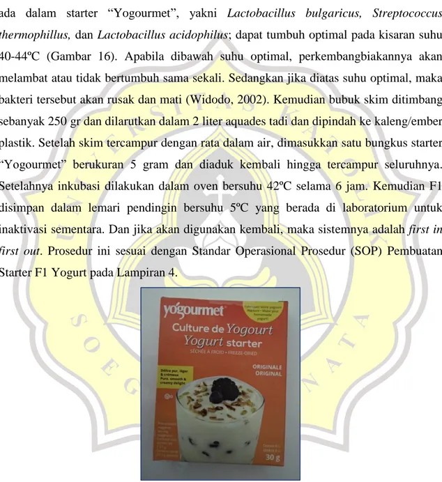 Gambar 16. Starter Yogurt “Yogourmet” 