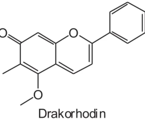 Gambar 7. Struktur kimia drakorhodin di jernang Figure 7. Chemical Stucture of Dracorhodin in dragon's blood