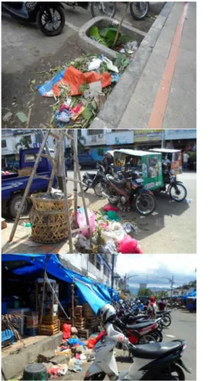 Gambar 8 :  Kondisi kawasan Peuanyong  yang  dipenuhi sampah 
