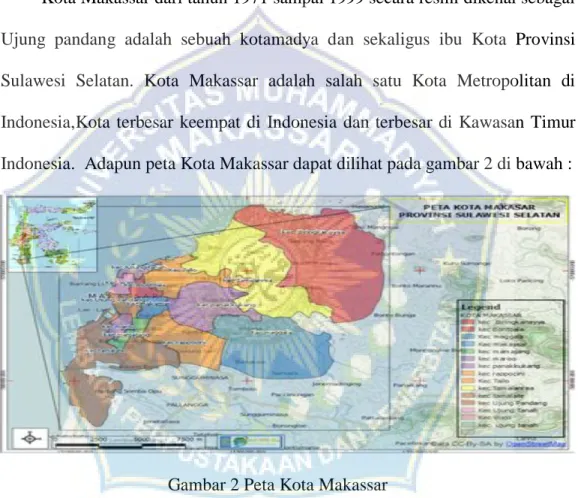 Gambar 2 Peta Kota Makassar 