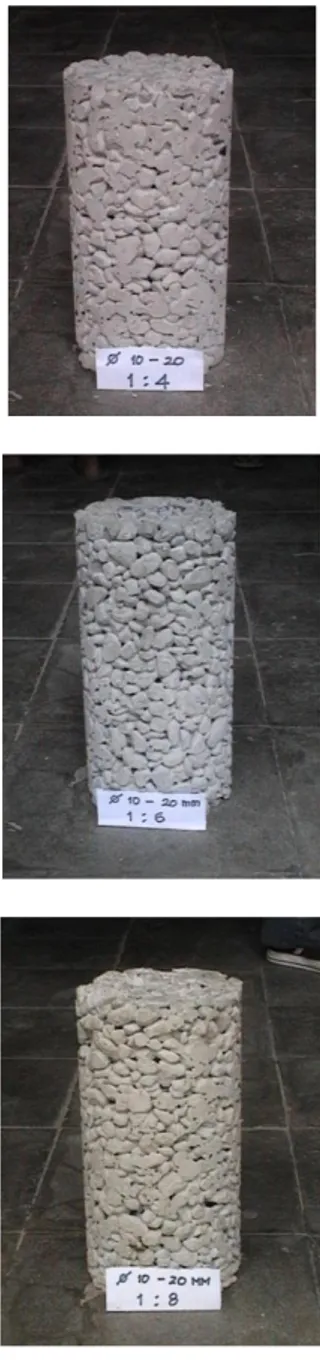 Tabel 6. Volume rongga beton non pasir (%)  Rasio volume 