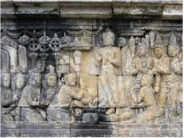 Gambar 1.3. Salah satu relief pada Candi Borobudur ©2009 arie saksono 